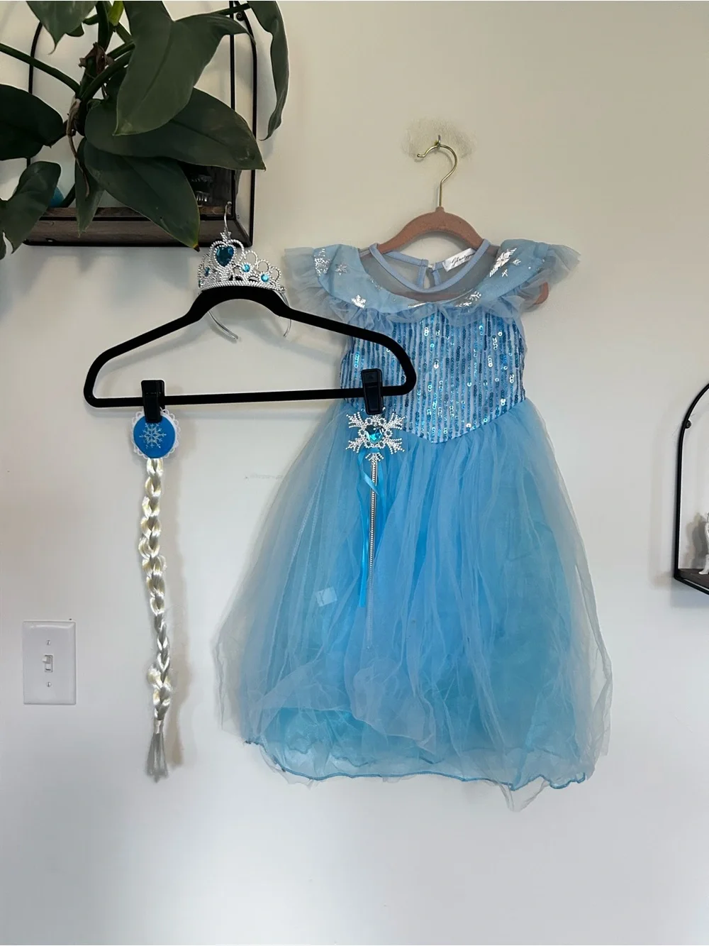 Toddler Children’s Ice Queen Halloween Dress Up Costume Size 100cm 3T/4T